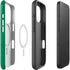 Saudi Arabia Flag Distressed iPhone 16 Pro Magsafe Impact Case